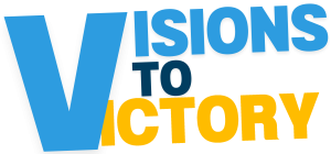 Logo of Visions to Victory_Yellow Visions to Victory